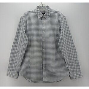 Bluffworks Shirt Medium White Zenith Performance Check Slim Fit *
